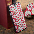 Flowers Painting Cover Matte Hard Case Skin for OPPO X909 Find 5 - Red