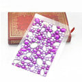 Purple 3D Crystal Bling Rhinestone mobile phone DIY Craft Jewelry Stickers