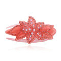 Hair Jewelry Rhinestone Crystal Flower Hairpin Hair Clip Claw Clamp - Pink