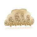 Hair Jewelry Sparkly Crystal Rhinestone Hair Clip Claw Clamp - Champagne