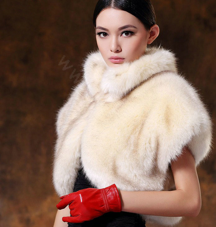Buy Wholesale White Mink short design fur shawl Women fur vest ...