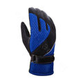 Allfond Women winter warm outdoor sport windproof ski motorcycle riding buckle Gloves - Blue