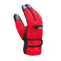 Allfond men winter thermal outdoor sport cold-proof ski motorcycle riding leather Gloves - Red