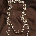 Luxury Fashion Women Choker Sweater chain Natural Pearl long Necklace Jewelry - White