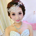 Top Quality Bride Jewelry Flower Crystal Bead Bridal Hair Headband Headpiece Wedding Accessories