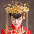 Luxury Classic Costume Phoenix Coronet Tassel Hair Clasp Cheongsam Chinese style Wedding Bridal Hair Accessories