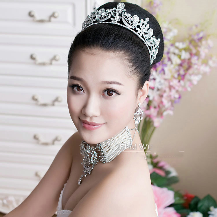 NAME:Elegant Wedding Jewelry <b>Crystal Large</b> Ring Flower Tiaras Bridal ... - Elegant-Wedding-Jewelry-Crystal-Large-Ring-Flower-Tiaras-Bridal-Rhinestone-Crown-Hair-Accessories-l3