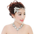 Unique Fashion Wedding Jewelry Sets Crystal Butterfly Tiara & Earrings & Bridal Rhinestone Necklace