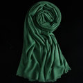 Colorful Unisex Scarf Shawl Winter Warm Cashmere Solid Panties 180*60CM - Dark Green