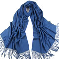 Exquisite Scarf Shawls Winter Warm Cashmere Solid Wholesale 200*60CM - Blue