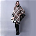 Plaid Scarf Shawls Pashmina Winter Warm Cashmere Solid Wholesale 100*90CM - Grey