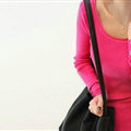 Winter Sweater Solid Tight Shirt Womens Stretch Thick - Rose