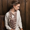 Classic Zebra Print Scarf Shawls Women Winter Warm Wool Panties 180*60CM - Coffee