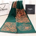 Nice Zebra Print Scarves Wrap Women Winter Warm Cashmere 190*60CM - Green