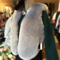 Cheap Winter Warm Faux Fur Vests Fashion Women Waistcoat - Grey