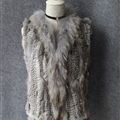 Unique Winter Elegant Faux Rabbit Fur Vest Fashion Women Waistcoat - Grey