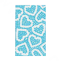 Heart Love Crystal Bling Diamond Rhinestone Jewellery stickers for cell phone cases covers - Blue