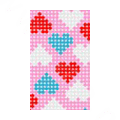 Heart Love Crystal Bling Diamond Rhinestone Jewellery stickers for cell phone cases covers - Pink