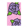 Flower Crystal Bling Diamond Rhinestone Jewellery stickers for mobile phone cases covers - Purple Rose