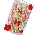 Bear Crystal Bling Diamond Rhinestone Jewellery stickers for mobile phone cases covers - Two
