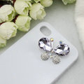 Bling Butterfly Alloy Rhinestone Crystal DIY Phone Case Cover Deco Den Kit - Purple