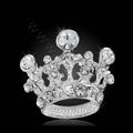 Bling Crown Alloy Rhinestone Crystal DIY Phone Case Cover Deco Kit 22*24mm - White