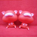 DIY Deco 3D doll Red Pig Plastic Resin Cell Phone Crystal Case Cover