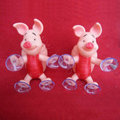 DIY Deco 3D doll Red cut Pig Plastic Resin Cell Phone Crystal Case Cover