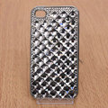 Bling Crystal Case Rhinestone Cover Diamond shell for iPhone 4G 4S - Black