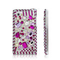 Bling Crystal Case Rhinestone Cover for LG P880 Optimus 4X HD - Purple