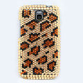 Leopard Bling Crystal Case Rhinestone Cover for Samsung i9250 GALAXY Nexus Prime i515 - Brown