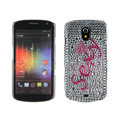 Sexy Bling Crystal Case Rhinestone Cover for Samsung i9250 GALAXY Nexus Prime i515 - White