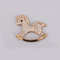 Horse Alloy Bling Metal Crystal DIY Phone Case Cover Deco Kit - Gold