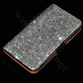 Luxury Bling Holster Cover Crystal Leather Case for Samsung N7100 GALAXY Note2 - Black