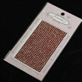 Red Crystal Diamond Bling Rhinestones mobile phone DIY Craft Jewelry Stickers
