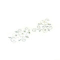 White Flower Crystal Bling Rhinestone mobile phone DIY Craft Jewelry Stickers