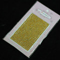 Yellow Crystal Diamond Bling Rhinestones mobile phone DIY Craft Jewelry Stickers