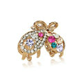 Hair Jewelry Crystal Rhinestone Butterfly Metal Hair Clip Claw Clamp - Multicolor