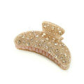 Hair Jewelry Full Diamond Rhinestone Crystal Hair Clip Claw Clamp - Champagne