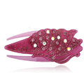 Hair Jewelry Rhinestone Crystal Ice cream Hairpin Hair Clip Claw Clamp - Purple