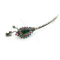 Retro Tassel Crystal Rhinestone Hairpin Hair Clasp Clip Fork Stick - Multicolor