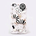 Alloy Zebra Bowknot Rhinestone Crystal DIY Cell Phone Case Cover Deco Den Kits