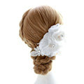 Wedding Bride Jewelry Crystal Hairpin Lace Headband Headpiece Flower Hair Accessories