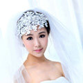 Wedding Bride Jewelry Crystal Lace Pearl Headband Headpiece Flowers Hair Accessories