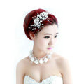 Wedding Bride Jewelry Crystal Pearl Flower Headpiece Headband Hair Accessories