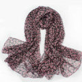 Fashion long soft animal print shawl scarf women warm silk leopard chiffon scarves - Pink