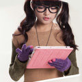 Allfond women touch screen gloves stretch winter warm unisex cashmere gloves - Purple