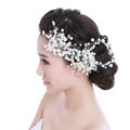 Luxury Bride Jewelry Pearl Crystal Bead Flower Bridal Hair Headband Wedding Accessories