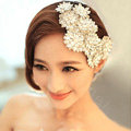 Banquet Rhinestone Lace Flower Hairwear Wedding Bride Headband Bridal Hair Accessories