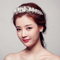 Elegant Bling Pearl Crystal Bridal Hairwear Hair Hoop Jewelry Wedding Dress Bride Headband Hair Accessories